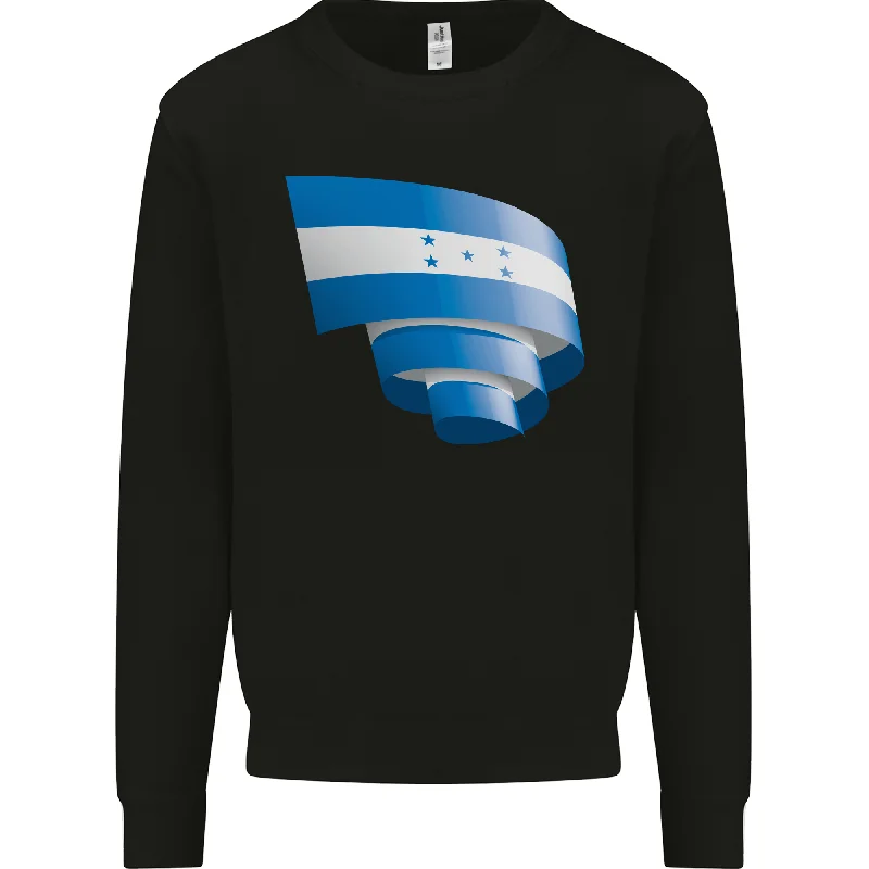 Curled Honduras Flag Honduran Day Football Mens Sweatshirt Jumper