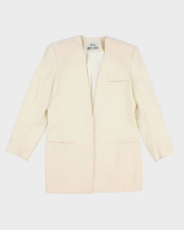 Vintage Rouie Cream Blazer - L