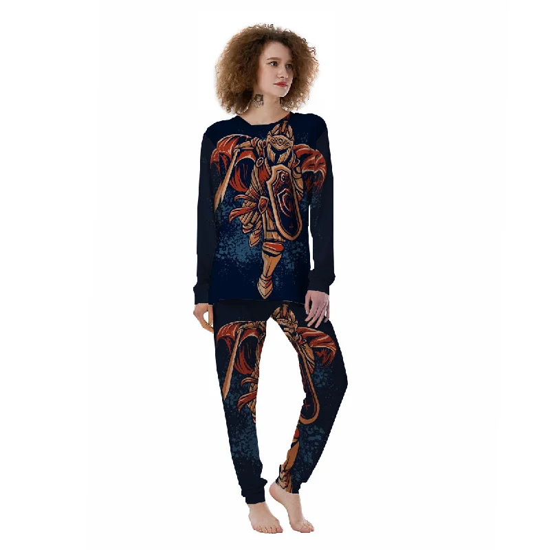 Warrior Spartan Print Women's Pajamas