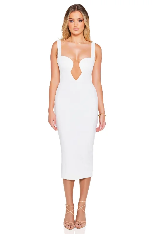 Nookie Minx Midi Dress - Ivory