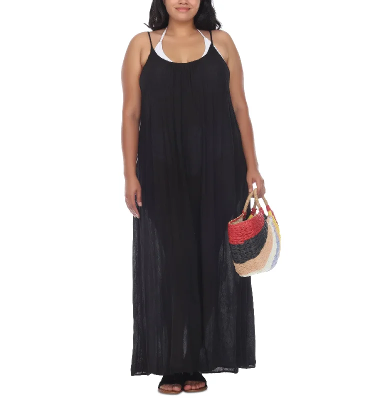 Plus Size Sleeveless Cover-Up Maxi Dress