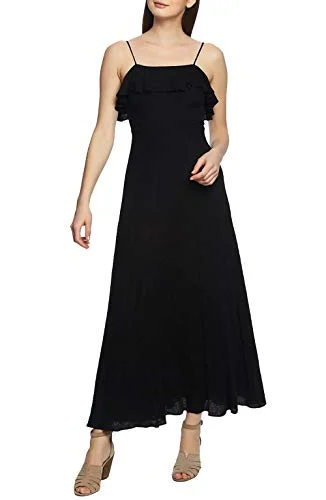 Ruffle-Trim Maxi Dress