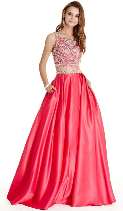 Aspeed Design - Two Piece Illusion Bateau Evening Ballgown