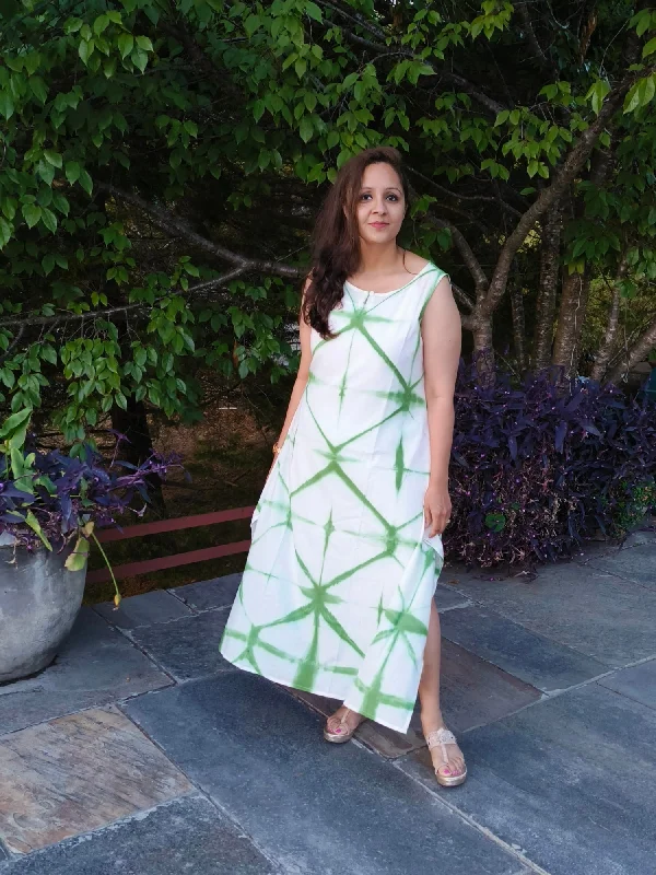 Aaradhya Clamp Dyed Cotton Dress