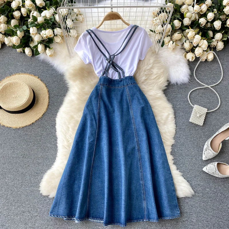 Cute A line two pieces dress  628