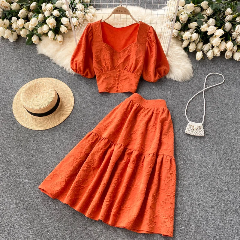 Cute two pieces A line dress fashion dress  473