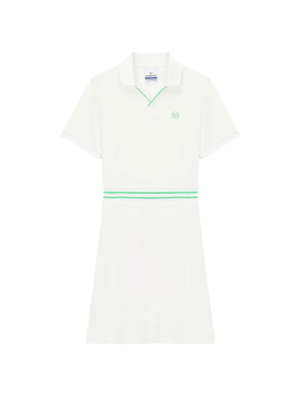 Essential Piqué Collar Dress- Off White