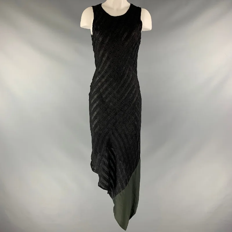 JOHN RICHMOND Size XS  Black Jacquard Dress