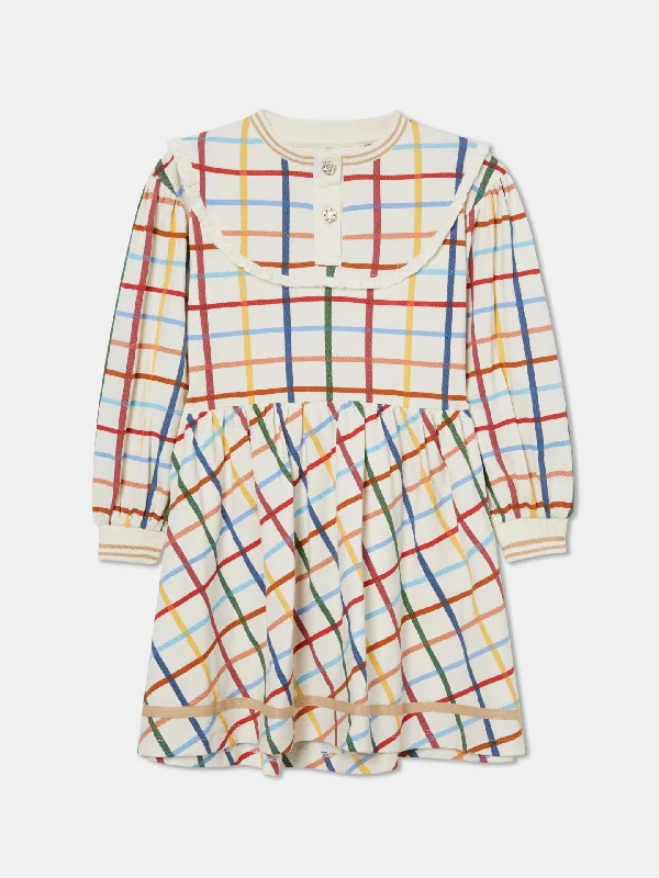 Retro Checks Sweat Dress