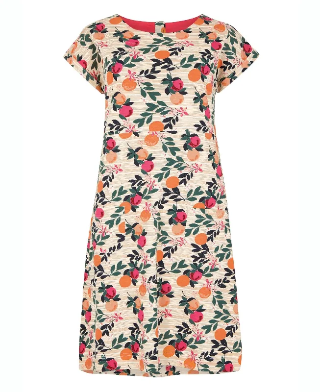 Tallahassee Printed Jersey Dress - Cantaloupe