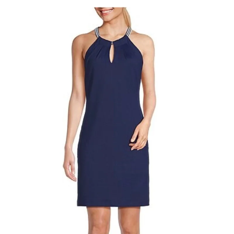 Tommy Bahama halter dress island navy