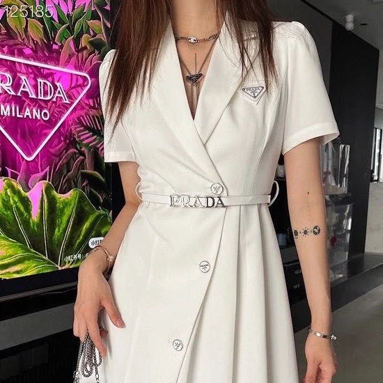 Women White blazer Dress