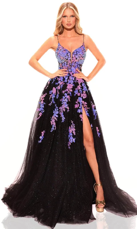 Amarra 88816 - Tulle Prom Dress with Slit