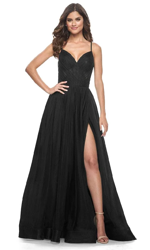 La Femme 32130 - Ruched Tulle Prom Dress