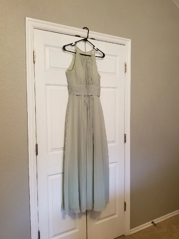 Azazie Floor Length Sage Tulle