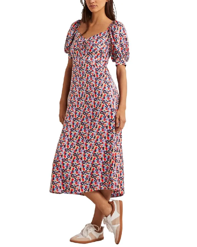 Boden Sweetheart Silk-Blend Midi Dress