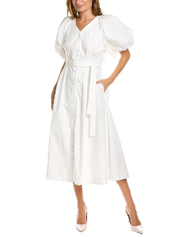 Gracia Exaggerated Balloon Sleeve Shirtdress