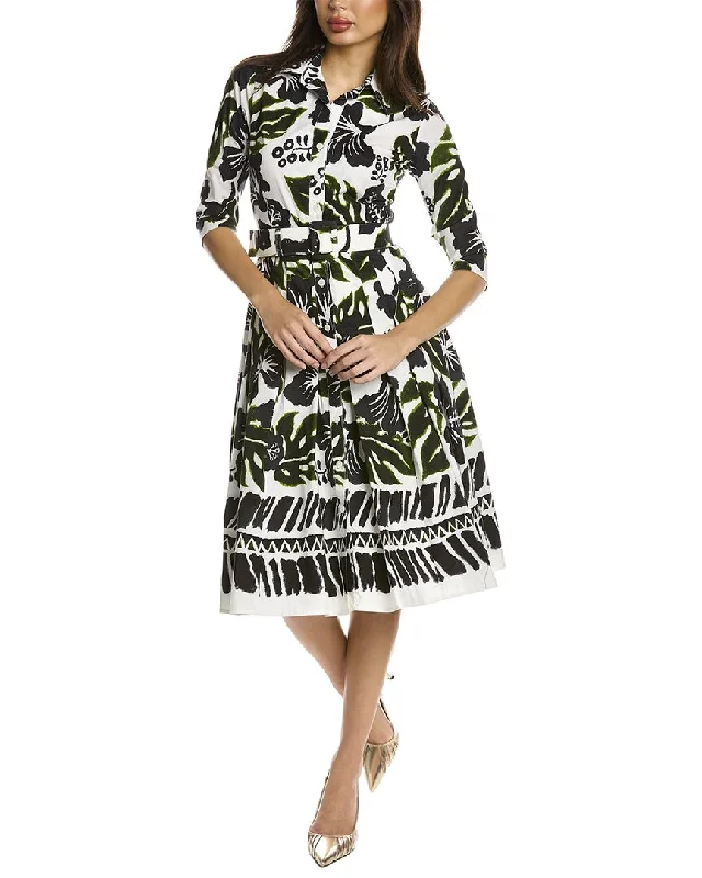 Samantha Sung Patricia Wool & Silk-Blend Shirtdress